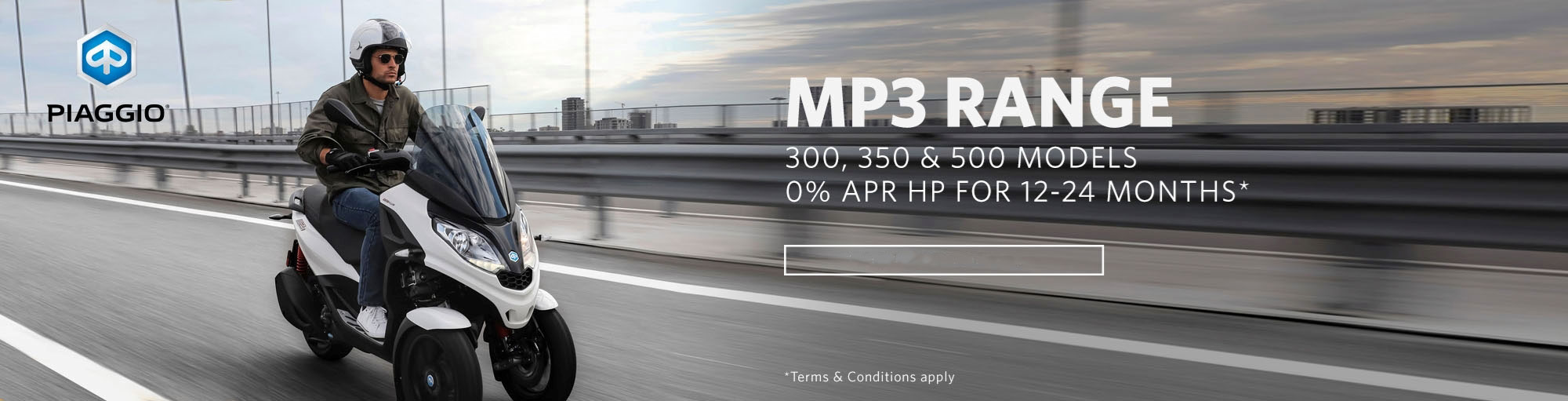 Piaggio MP3 range 0pc APR Offer