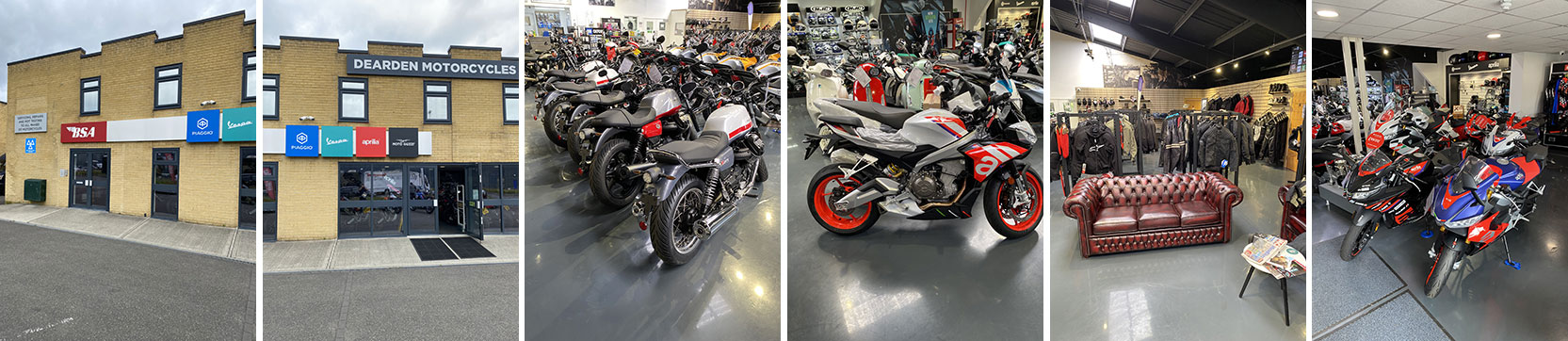 Inside the Motorcycles Showroom at Dearden