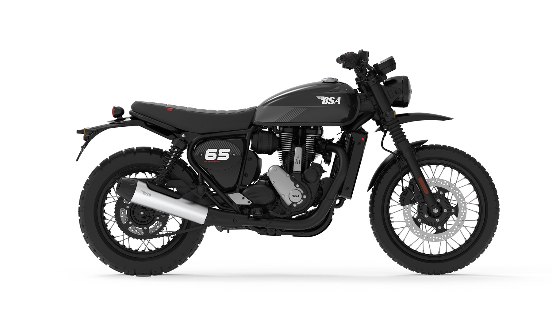 BSA Scrambler 650 in Barrel Black
