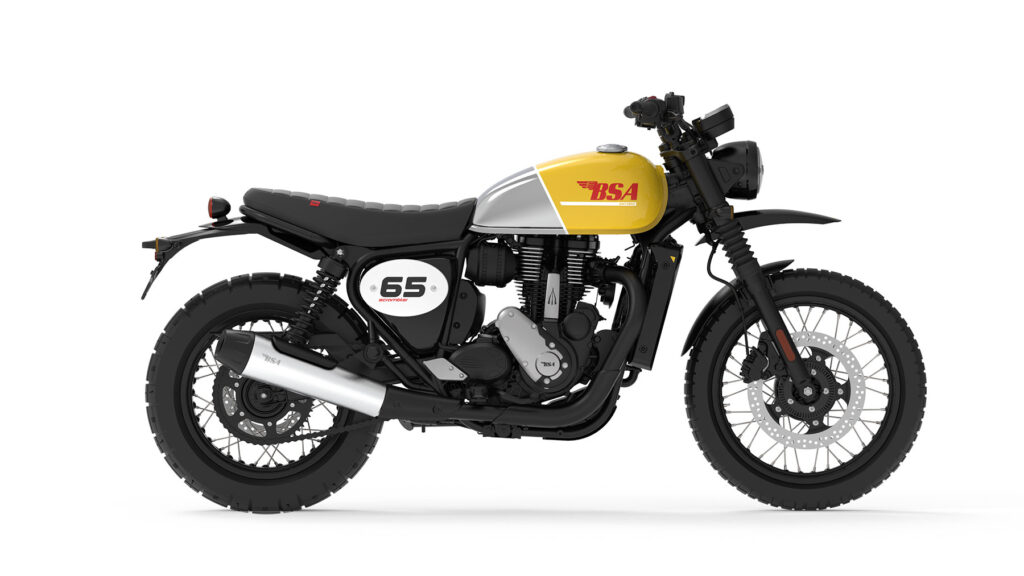 BSA Scrambler 650 in Victor Yellow